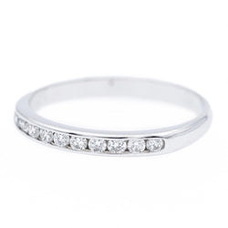 Bague Alliance Or blanc Diamant - Castafiore