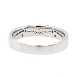 Bague Alliance Or blanc Diamant - Castafiore