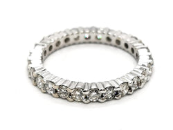 Bague Alliance Or blanc Diamant - Castafiore