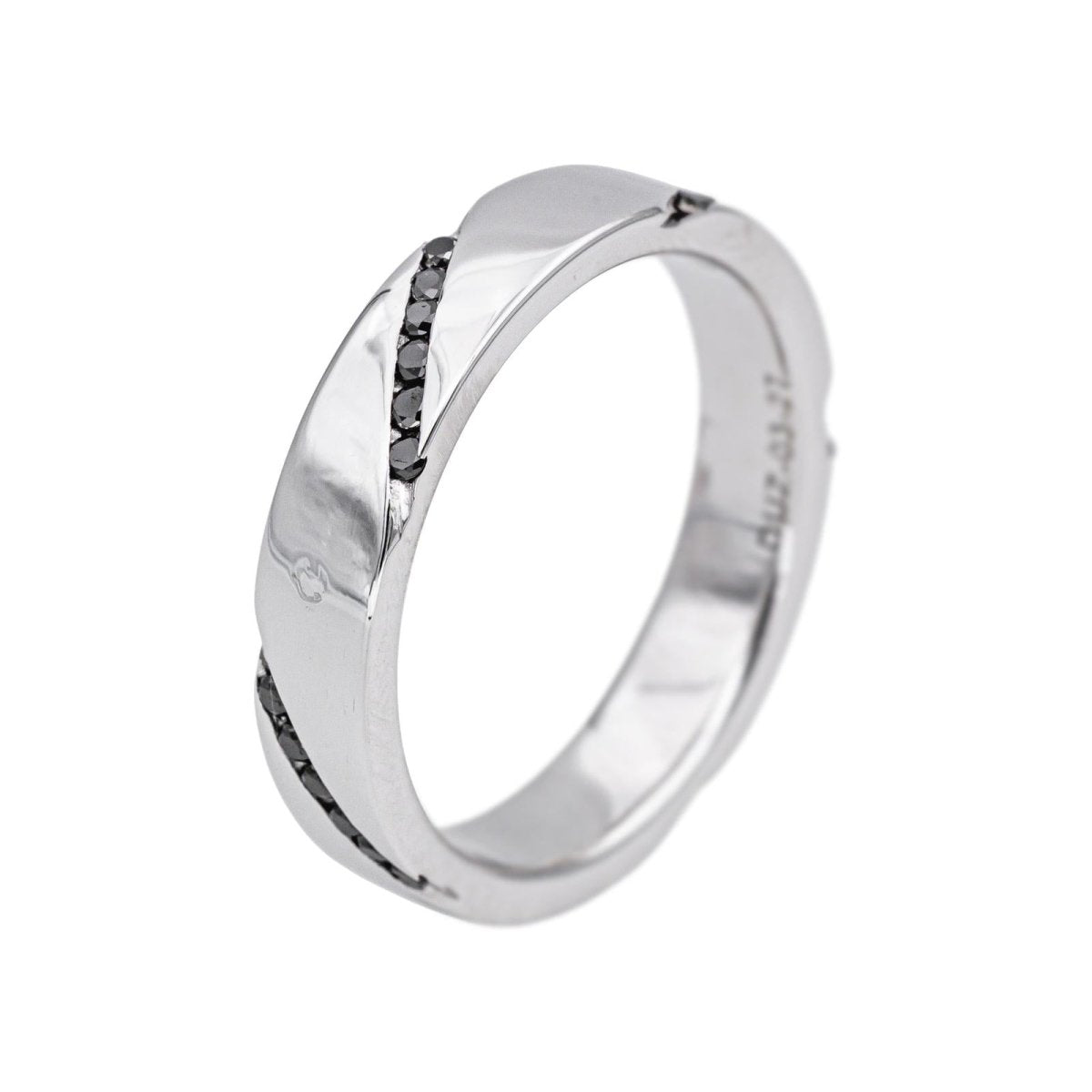 Bague Alliance Or blanc Diamant - Castafiore