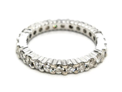 Bague Alliance Or blanc Diamant - Castafiore