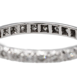 Bague Alliance Or blanc Diamant - Castafiore
