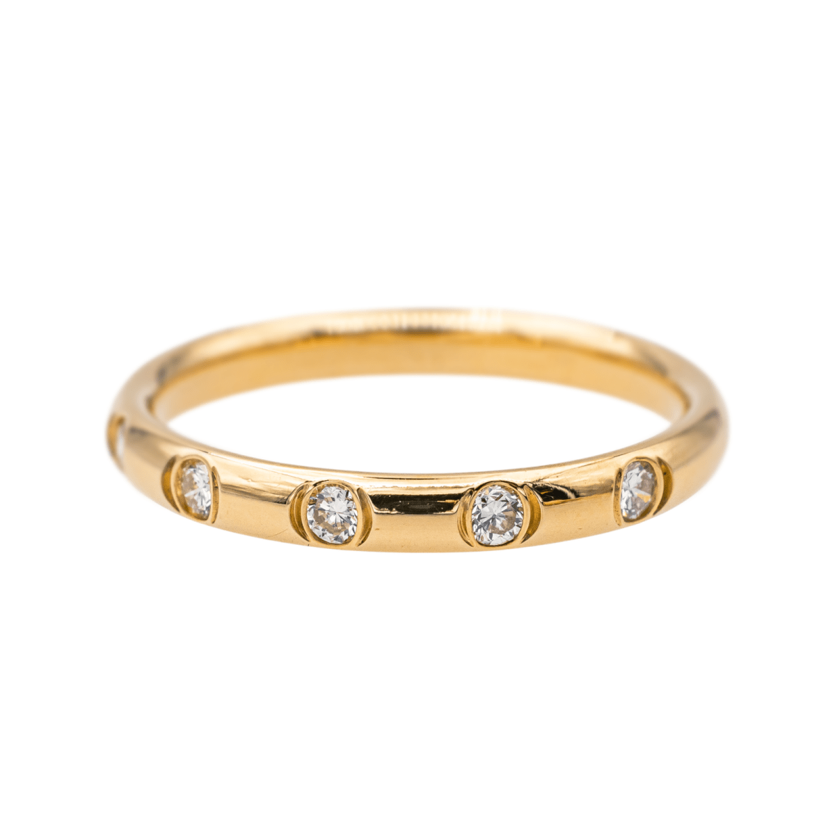 Bague Alliance Or jaune Diamant - Castafiore