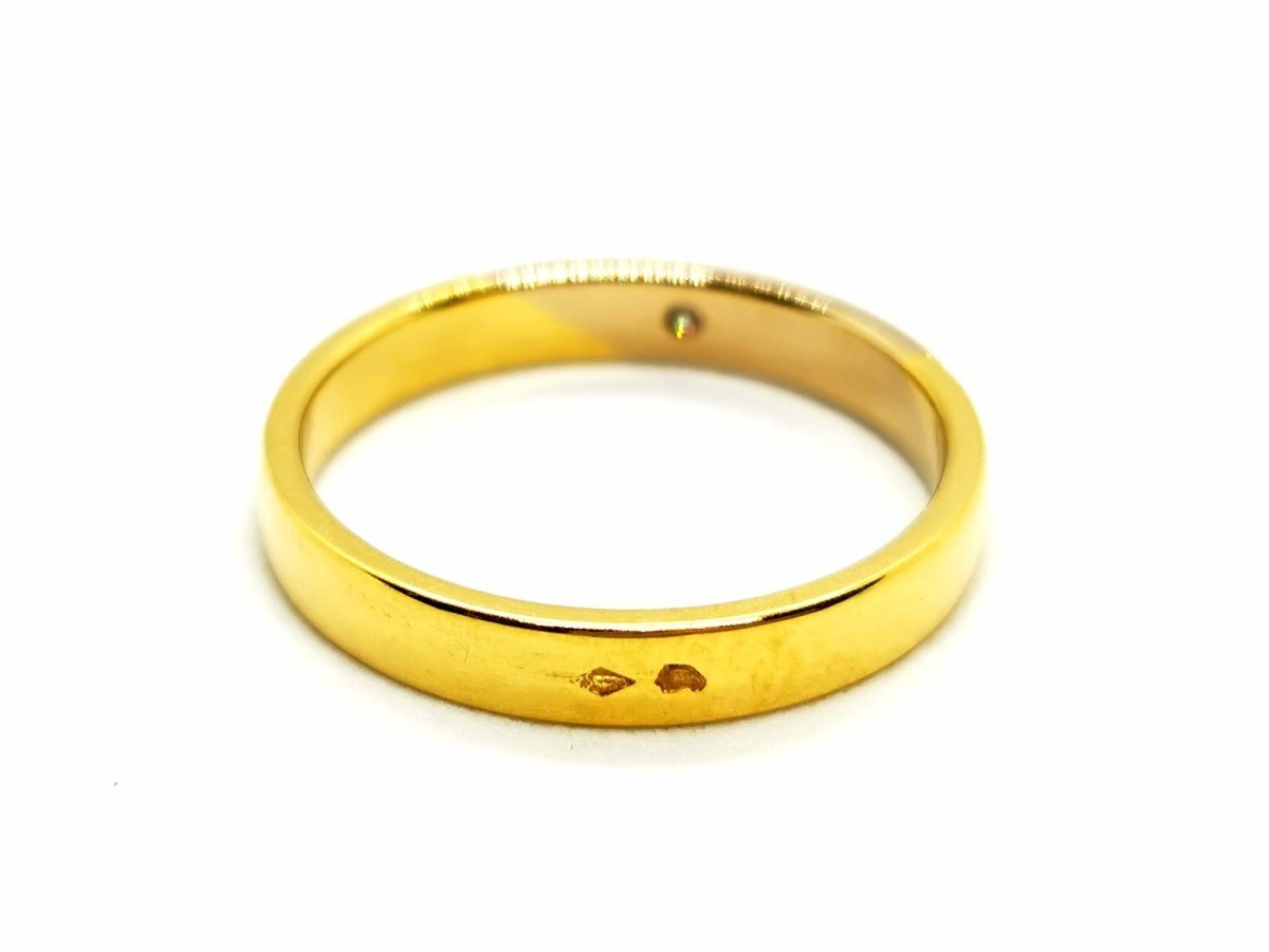 Bague Alliance Or jaune Diamant - Castafiore