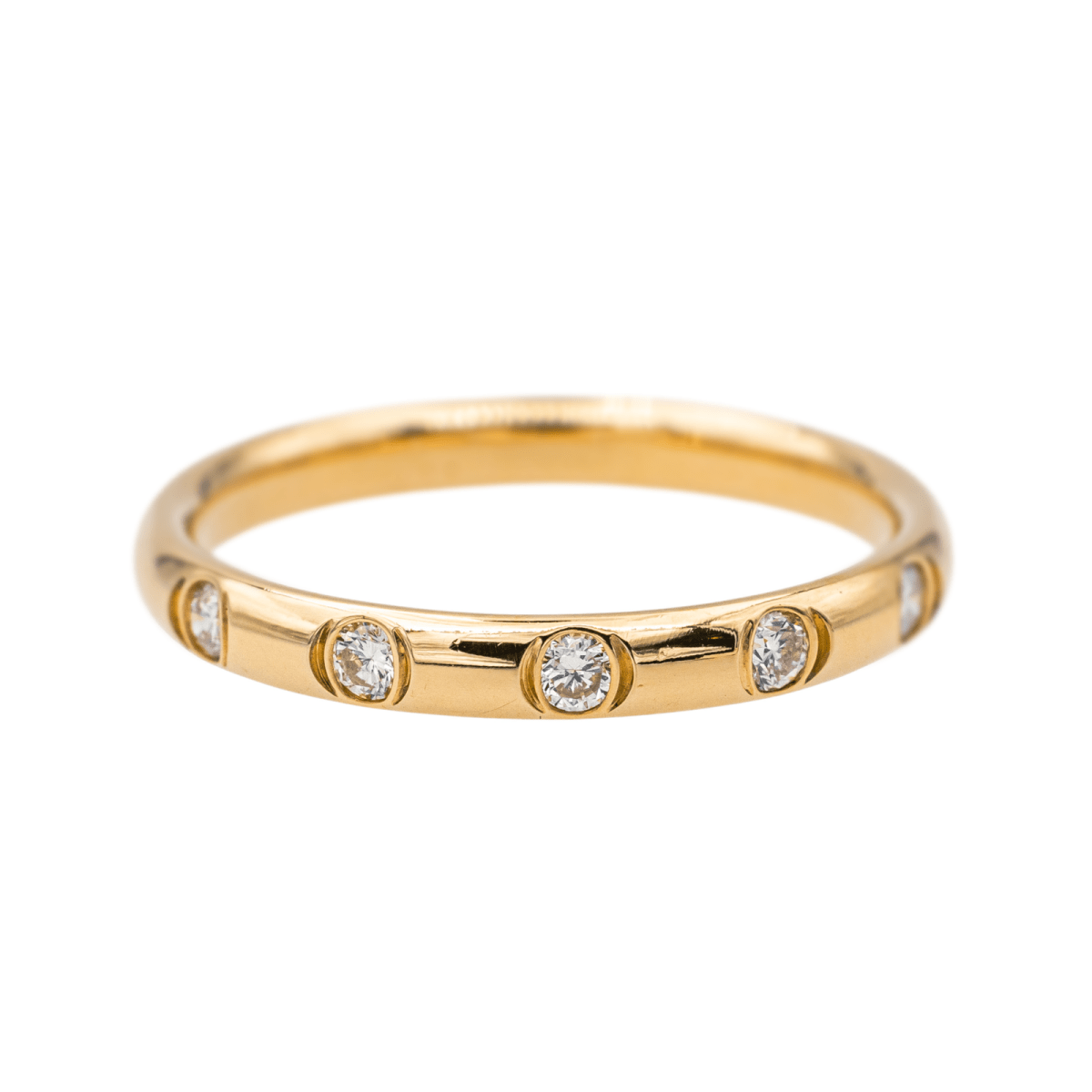 Bague Alliance Or jaune Diamant - Castafiore