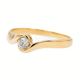Bague Alliance Or jaune Diamant - Castafiore
