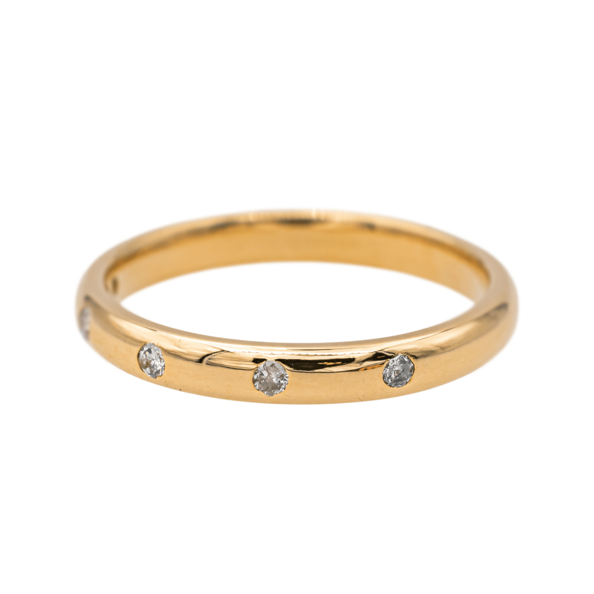 Bague Alliance Or jaune Diamant - Castafiore