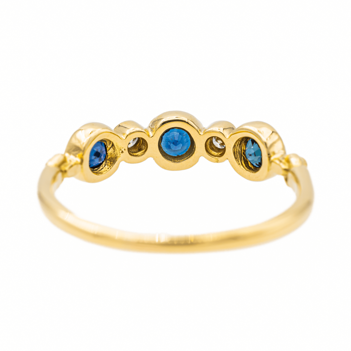 Bague Alliance Or jaune Saphir - Castafiore