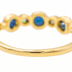 Bague Alliance Or jaune Saphir - Castafiore