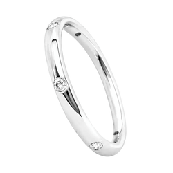 Bague Alliance POMELLATO "Lucciole" en or blanc et diamant - Castafiore