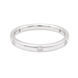 Bague Alliance POMELLATO "Lucciole" en or blanc et diamant - Castafiore