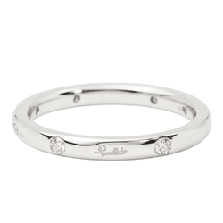 Bague Alliance POMELLATO "Lucciole" en or blanc et diamant - Castafiore