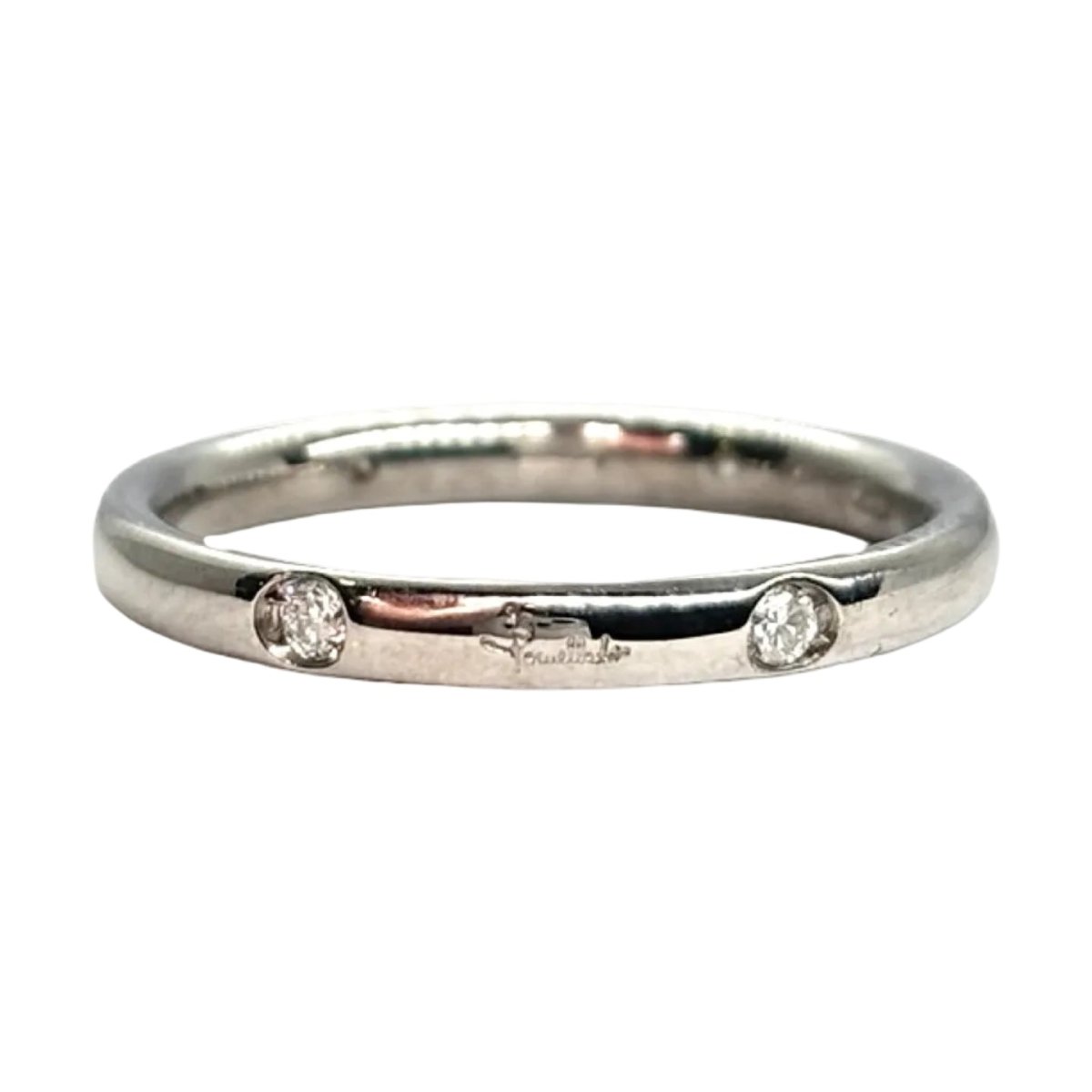 Bague Alliance POMELLATO "Lucciole" en or blanc et diamants - Castafiore