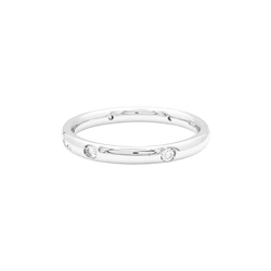 Bague Alliance POMELLATO "Lucciole" en or blanc et diamants - Castafiore