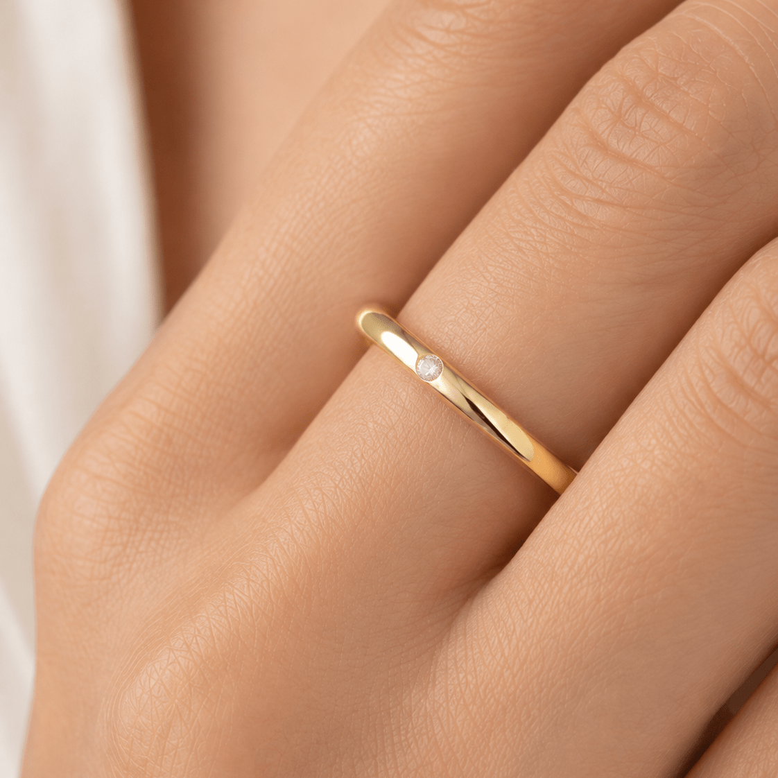 Bague Alliance POMELLATO "Lucciole" en or jaune et diamant - Castafiore