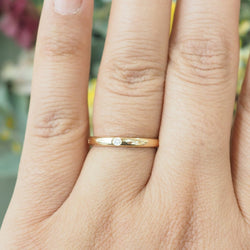 Bague Alliance POMELLATO "Lucciole" en or rose et diamant - Castafiore