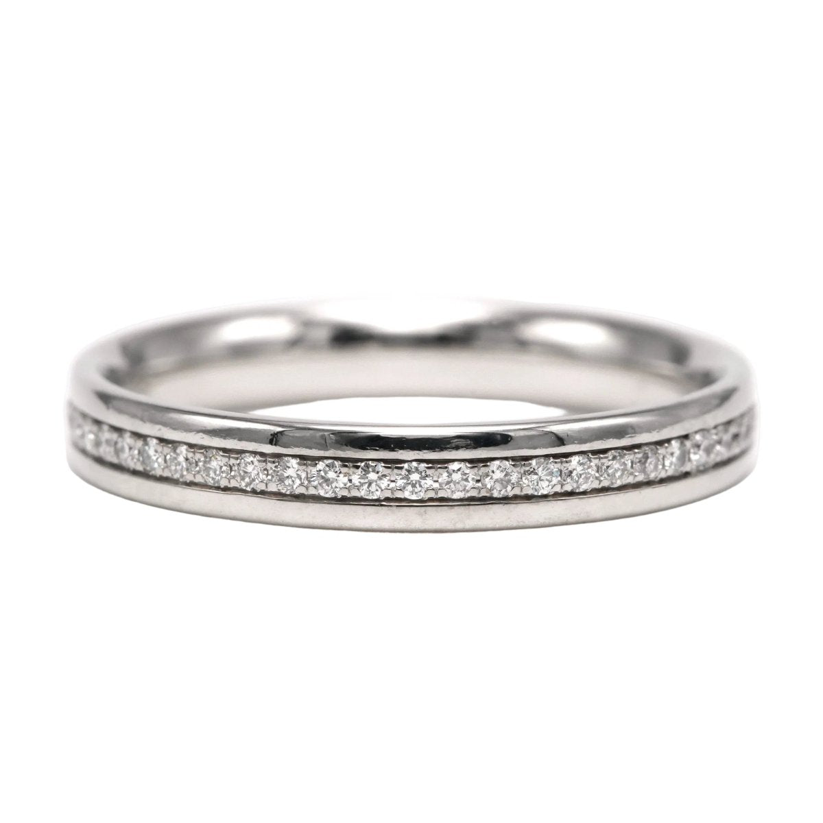 Bague Alliance TIFFANY & CO. en or blanc et diamants - Castafiore