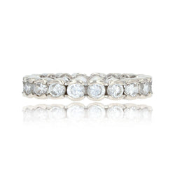 Bague ALLIANCE Tour complet en or blanc et diamants - Castafiore