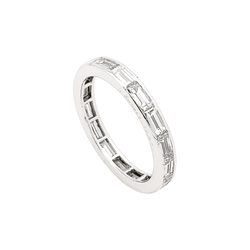 Bague Alliance VAN CLEEF & ARPELS "Romance" en platine et diamants - Castafiore
