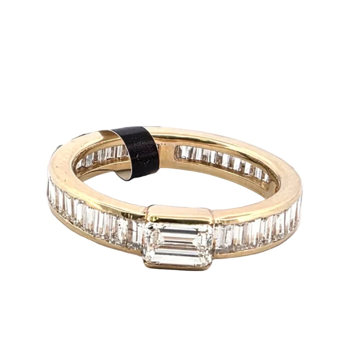 Bague Alliance VERETTA en or jaune et diamants - Castafiore