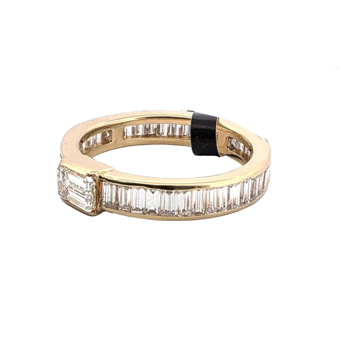 Bague Alliance VERETTA en or jaune et diamants - Castafiore