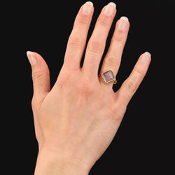 Bague ancienne améthyste et or - Castafiore