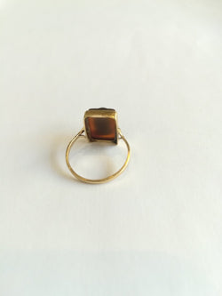 Bague Ancienne Camée Agate Guerrier Grec - Castafiore