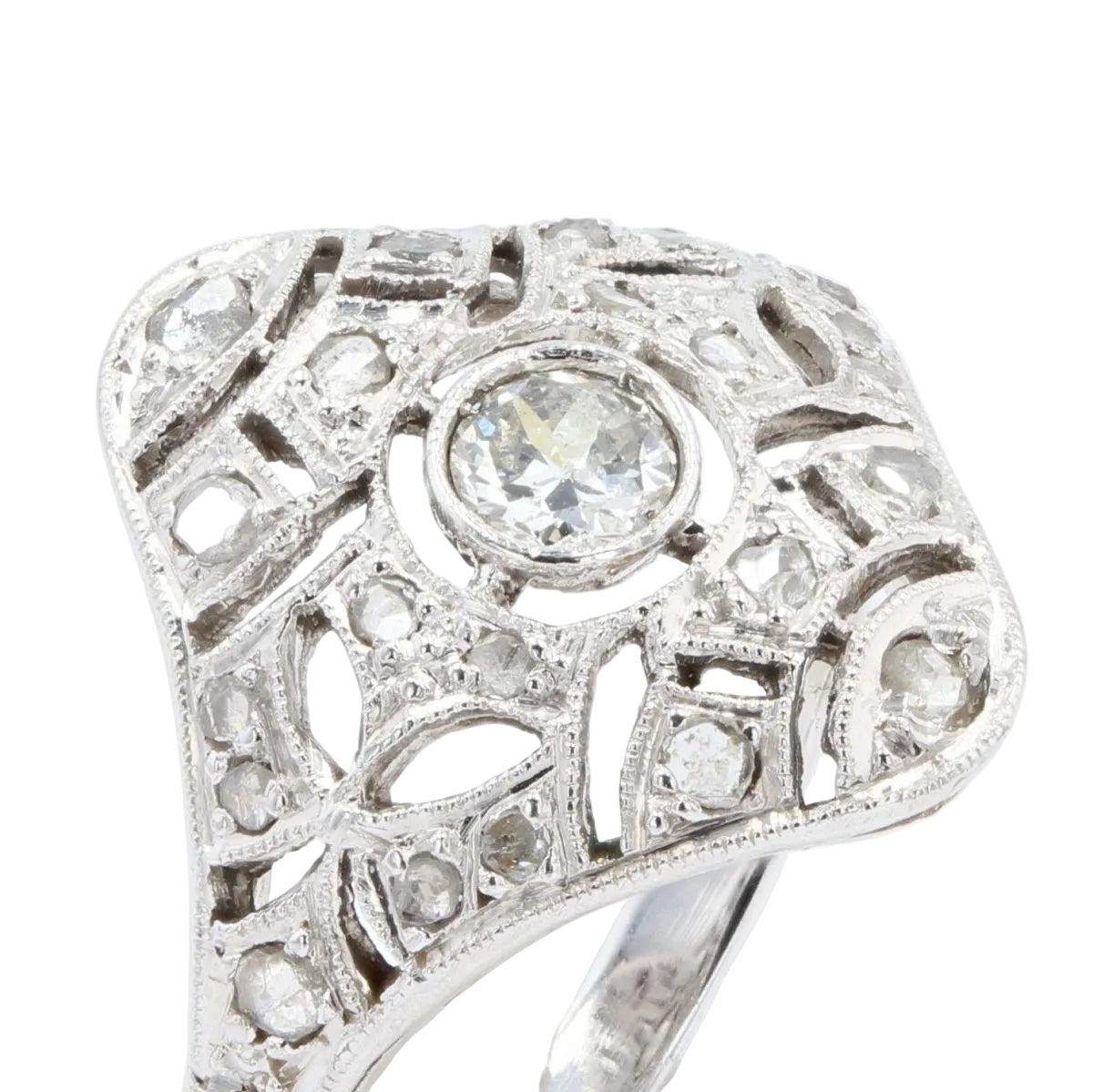 Bague ancienne diamants - Castafiore