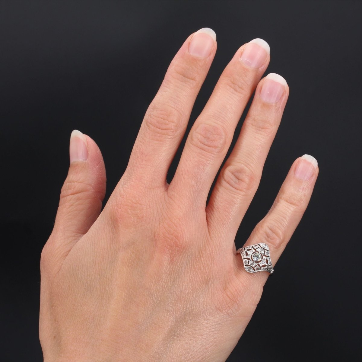 Bague ancienne diamants - Castafiore