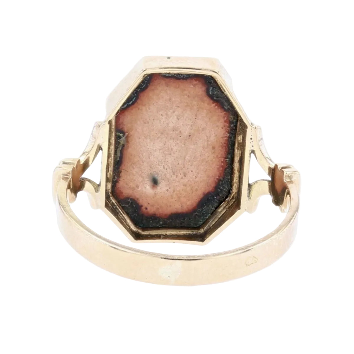 Bague ancienne en or et émail de Limoges - Castafiore