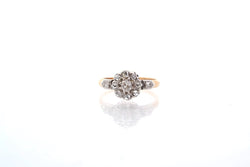 Bague ancienne sertie de diamants - Castafiore