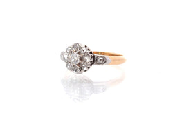 Bague ancienne sertie de diamants - Castafiore