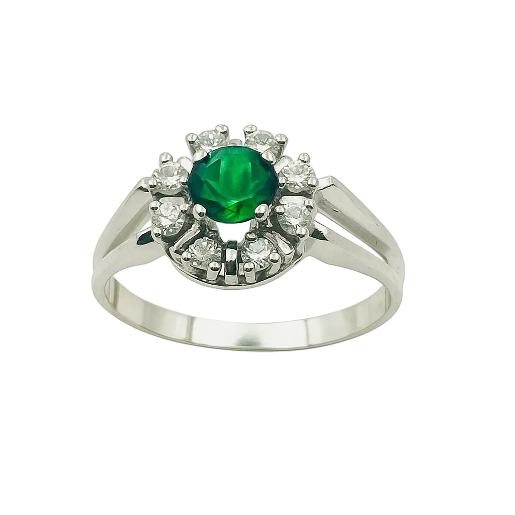 Bague ANILLO De oro blanco en or blanc et tourmaline - Castafiore