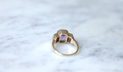 Bague Art Déco améthyste et diamants - Castafiore