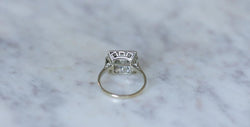 Bague Art Deco Carrée Diamants - Castafiore