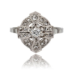 Bague Art Déco diamants - Castafiore