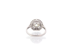Bague art déco d'occasion diamants en platine - Castafiore