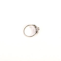 Bague Art Déco octogonale diamants en or et platine - Castafiore