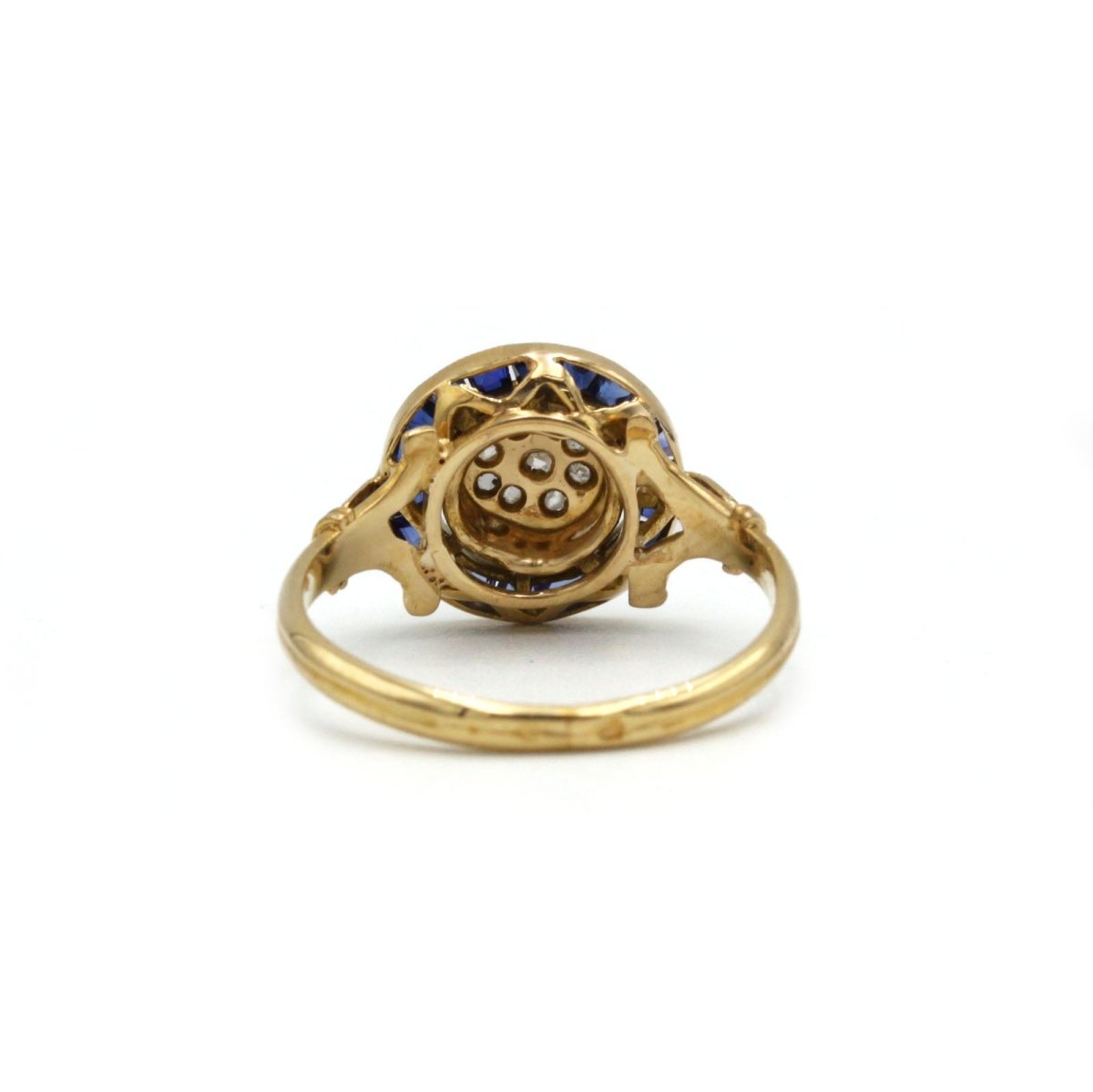 Bague Art Deco - Or, Diamants & Saphirs - Castafiore