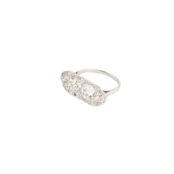 Bague Art Déco rectangulaire - Castafiore
