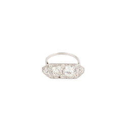 Bague Art Déco rectangulaire - Castafiore