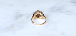 Bague Art Déco Tank Escalier Diamants - Castafiore