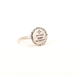Bague AUGIS diamant rubis or blanc - Castafiore