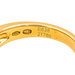 Bague Bandeau BOUCHERON "Anaïs" en or jaune, saphir et diamants - Castafiore