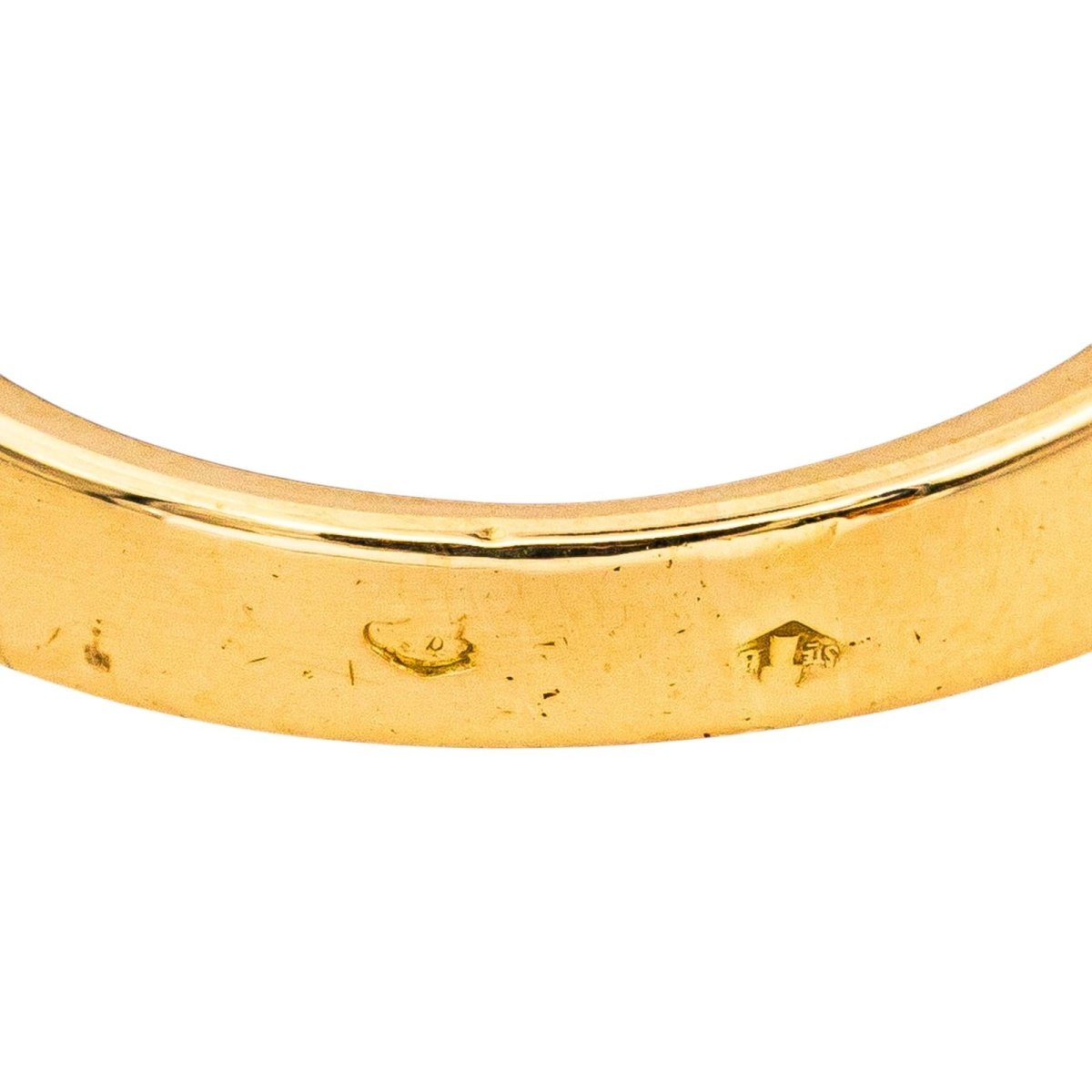 Bague Bandeau BOUCHERON "Anaïs" en or jaune, saphir et diamants - Castafiore