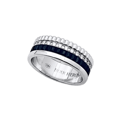 Bague Bandeau BOUCHERON "Quatre Black Édition" en or blanc et diamants - Castafiore