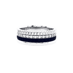 Bague Bandeau BOUCHERON "Quatre Black Édition" en or blanc et diamants - Castafiore