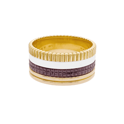 Bague Bandeau BOUCHERON "Quatre Classique Large" en or jaune, or blanc et or rose - Castafiore