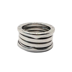 Bague Bandeau BULGARI "B.Zéro" en or blanc - Castafiore