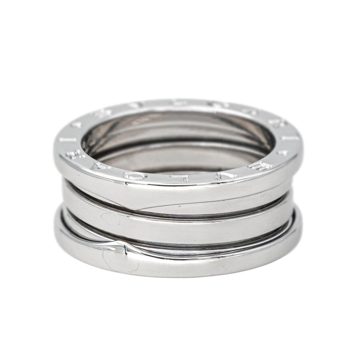 Bague Bandeau BULGARI "B.Zéro1" en or blanc - Castafiore